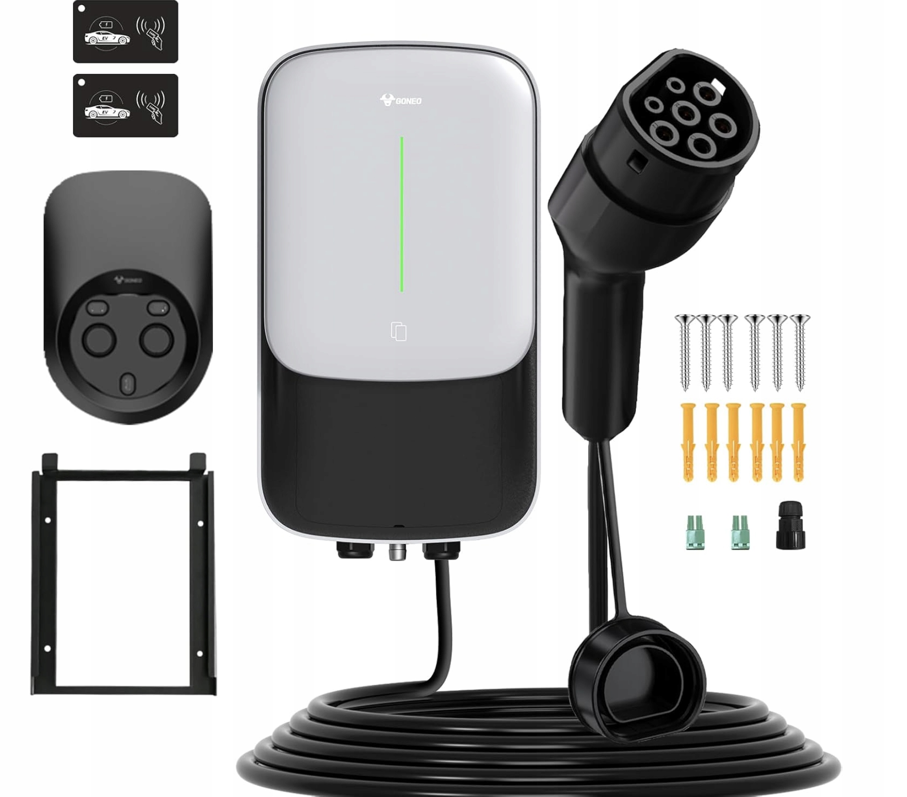 Nabíjacia stanica Wallbox Goneo 7 kW, jednofázová (230 V), Ocpp, Wi-Fi, Rfid