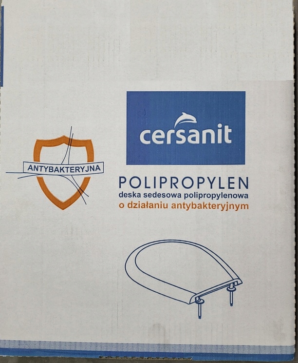 Deska sedesowa biała polipropylen do MITO Merida Kaskada Eko , Cersanit K Kod producenta POLIPROPYLEN - MIĘKKA