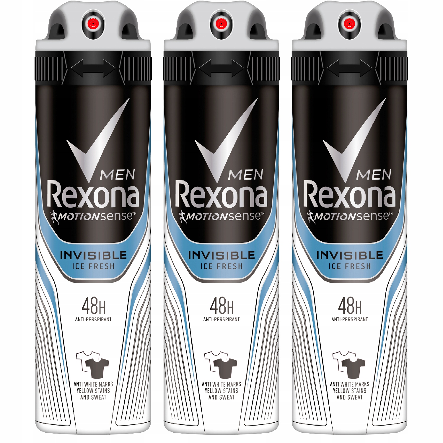 

Rexona Men Invisible Ice antyperspirant 3x150ml