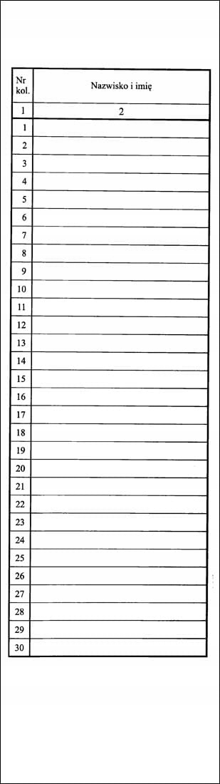I/1 Dziennik zajęć przedszkola Rodzaj inny