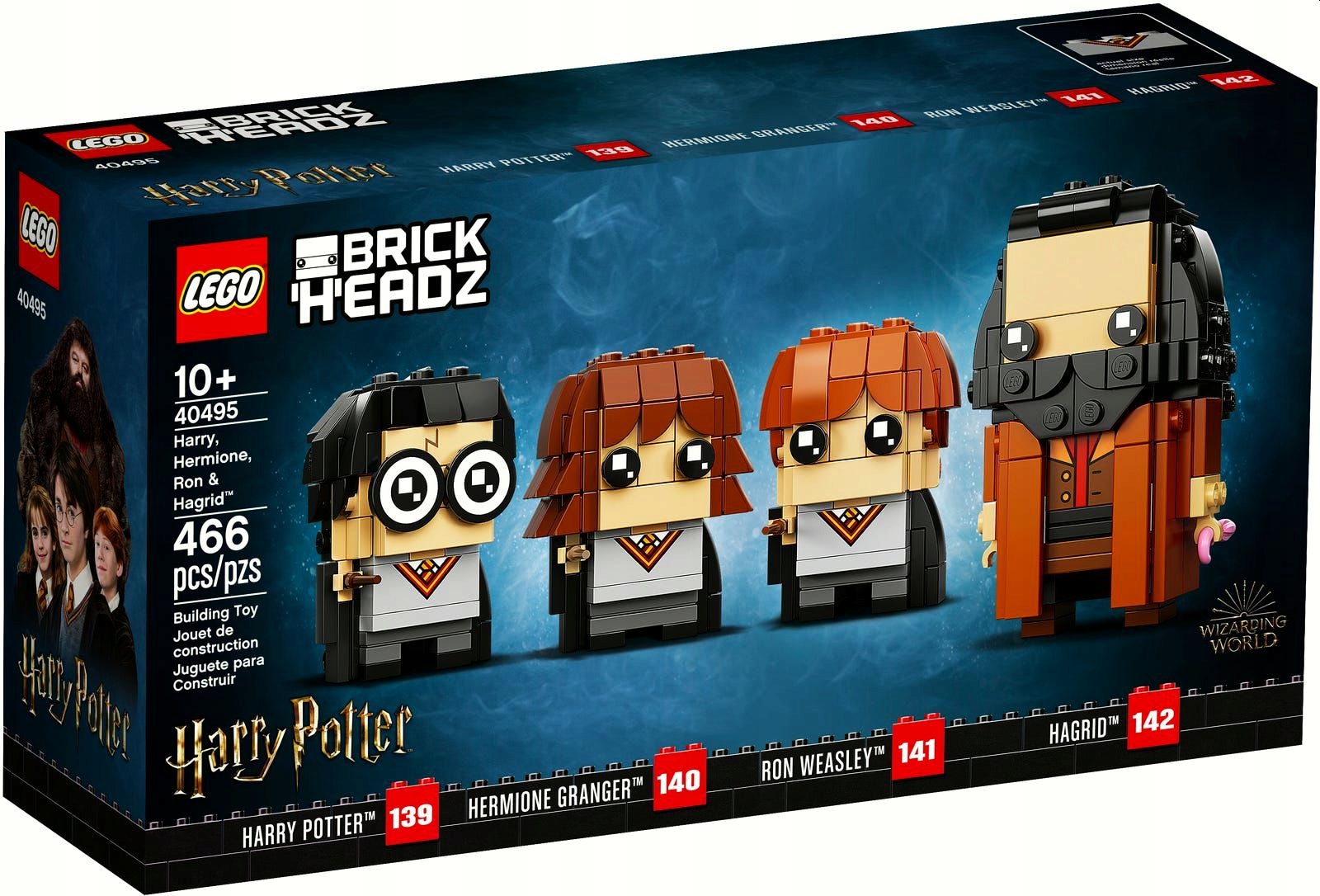 

Lego 40495 BrickHeadz Harry Hermiona Ron i Hagrid