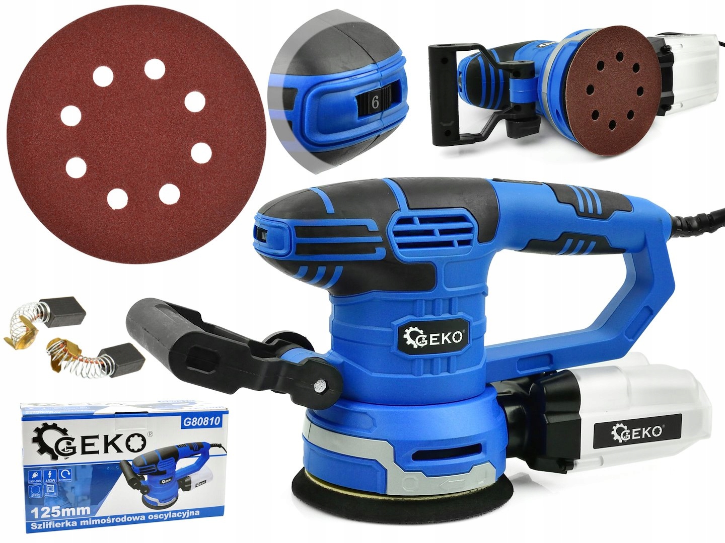 Excentrická bruska oscilační 125mm 450W