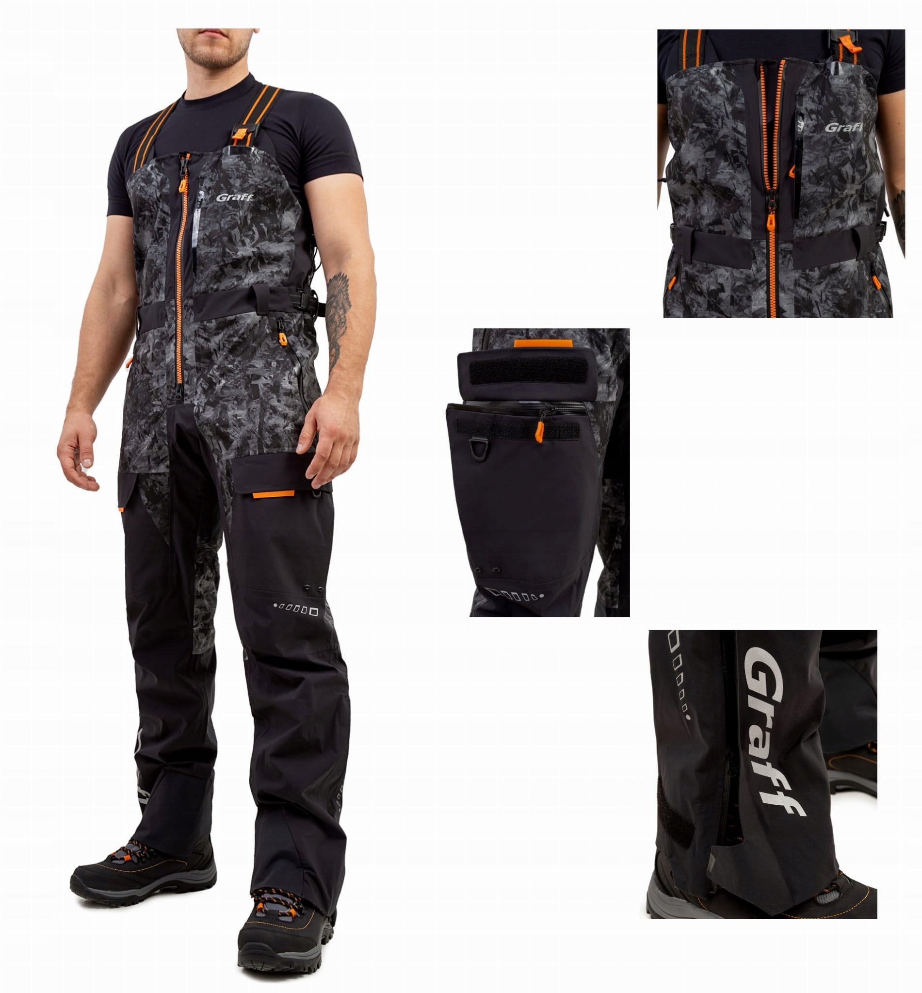 GRAFF KOMPLET PRZECIWDESZCZOWY KURTKA + SPODNIE L Marka Graff