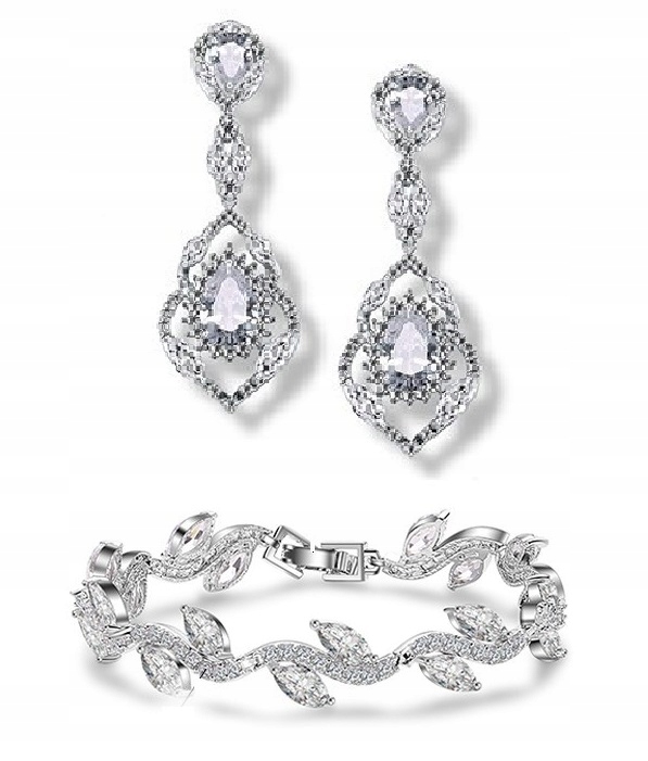 Exkluzivní Svatební Komplet S Diamantovými Zirkony