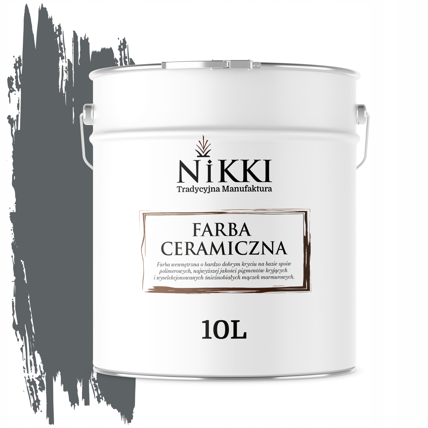 Keramická Stropná Farba Antracitová H0912 Hlboká Matná Na Steny 10 L