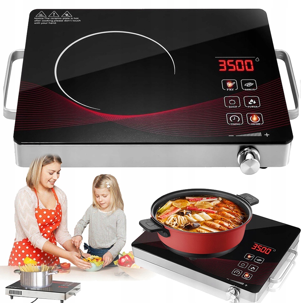 Kuchenka Indukcyjna Szybki I Mocny Innowacyjny System Chłodzenia 4 Tryby