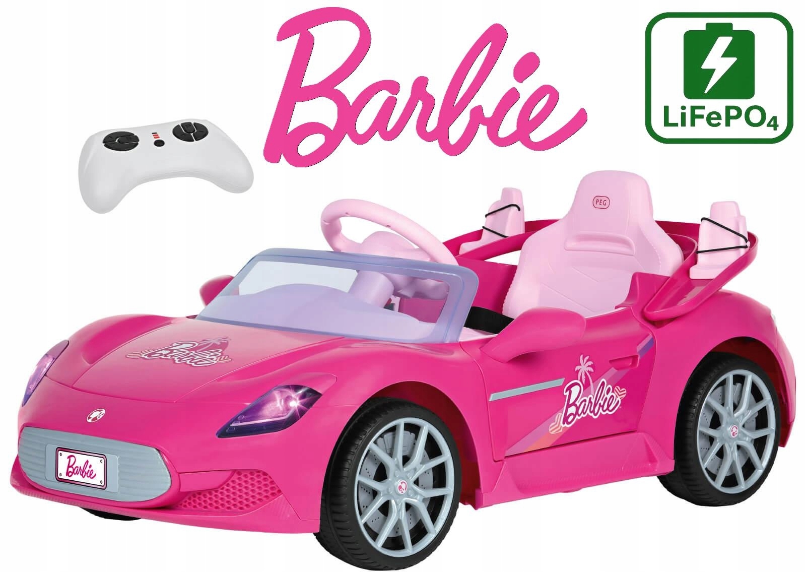 Auto na Akumulator Barbie 12V Peg Perego Pilot Rc LiFePO4