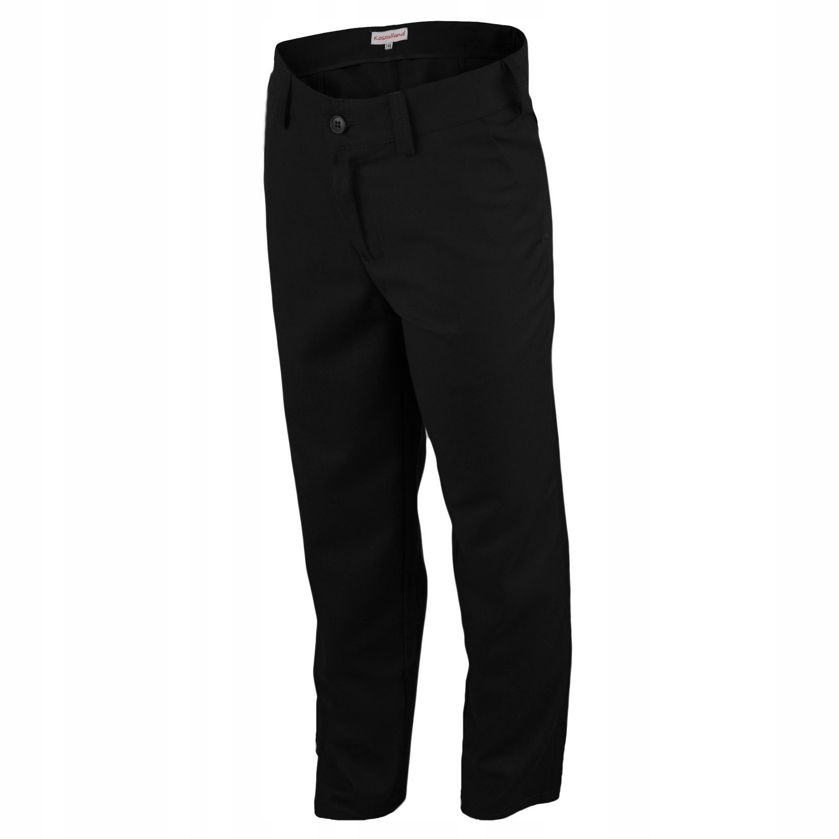 Spodnie eleganckie na komunie dla chłopca SZEROKI PAS czarny Koszulland 140 Marka Inna marka