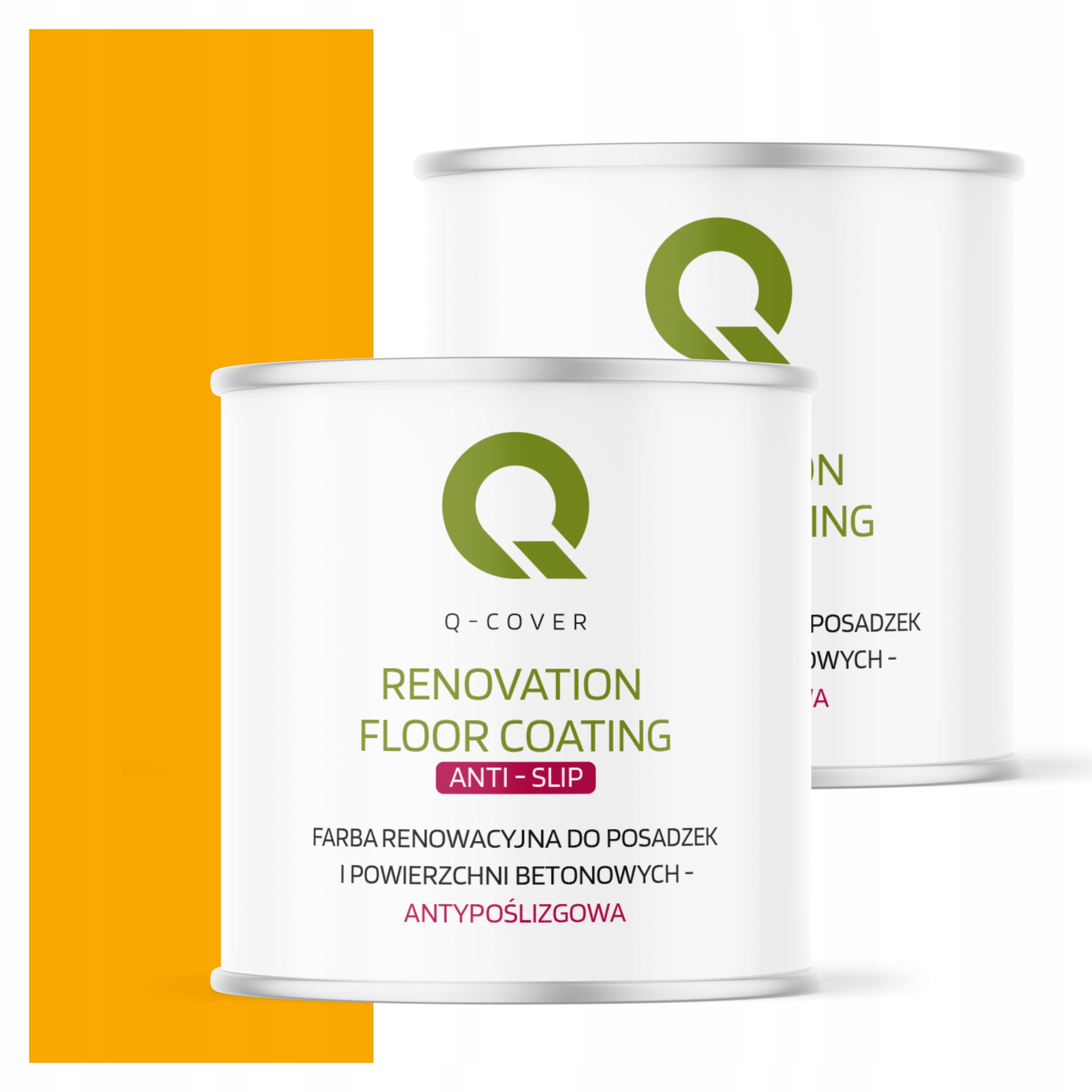 Protišmyková renovačná farba na betón 2,5L Žltá Signal RAL1003 Mat