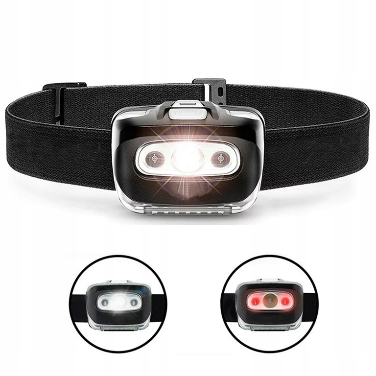 CZOŁÓWKA / MOCNA LATARKA CZOŁOWA LED ŁADOWANIE USB