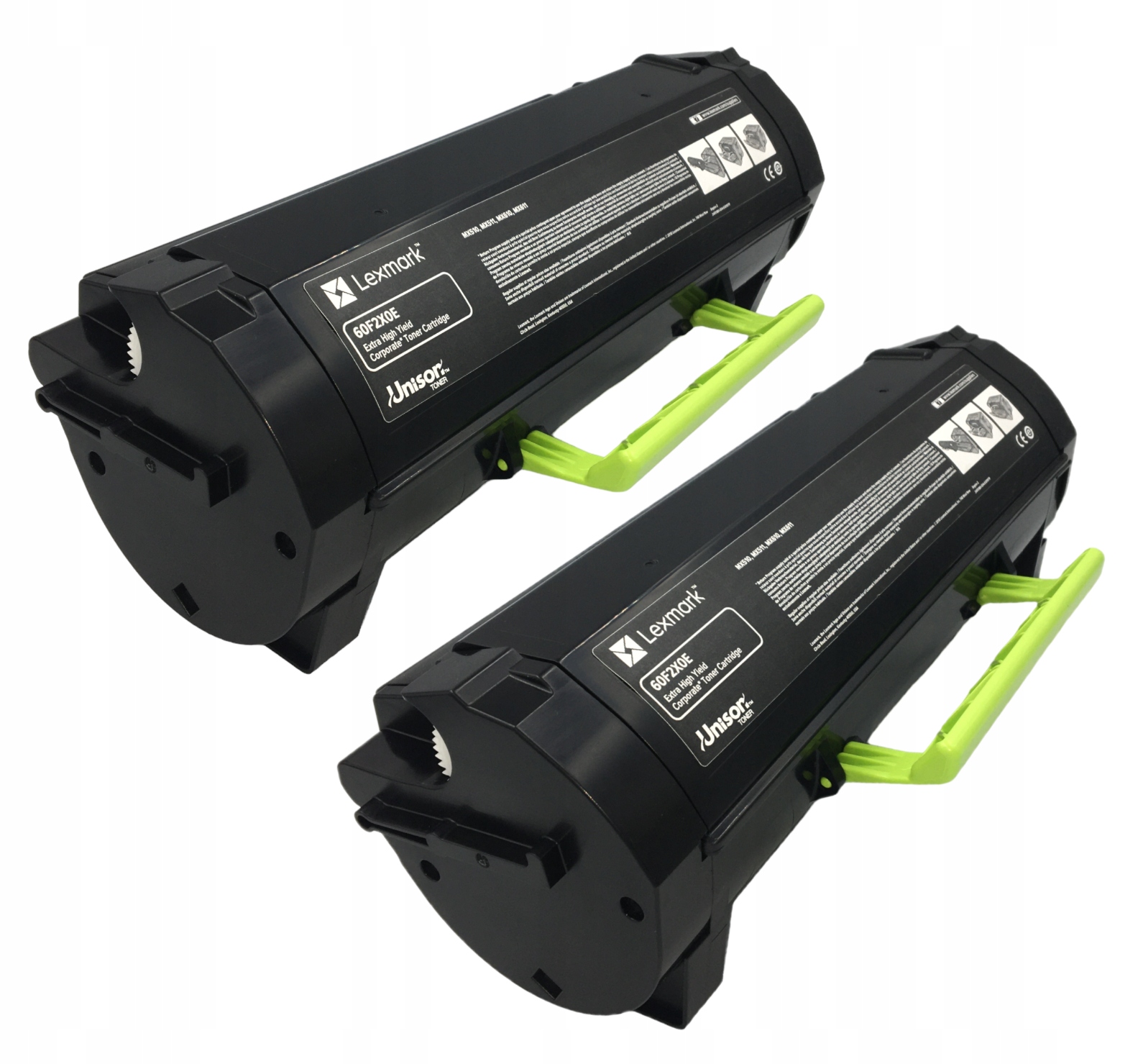 2x Toner do drukarki Lexmark MX611de MX611dhe MX511dhe MX511de 60F2X0E