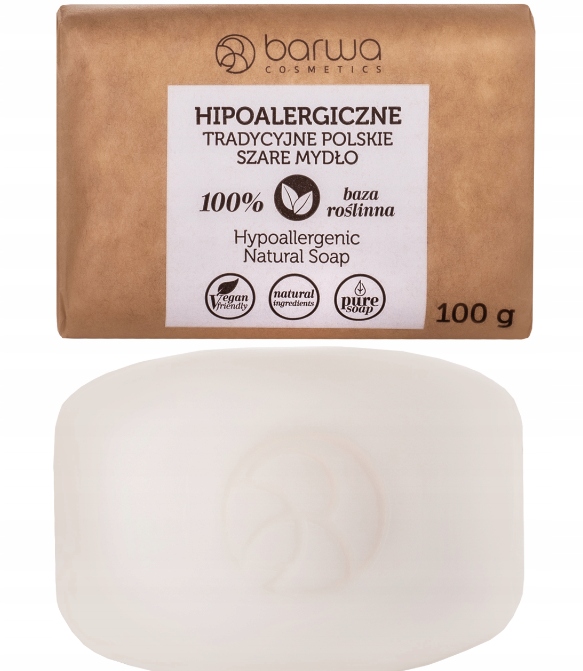 

Barwa hipoalergiczne polskie szare mydło 100g