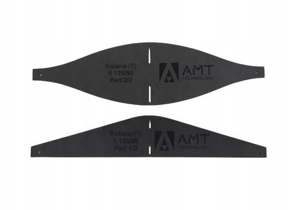 Forma na vyřezávání izolace vlny pro ventilační kolena fi 125