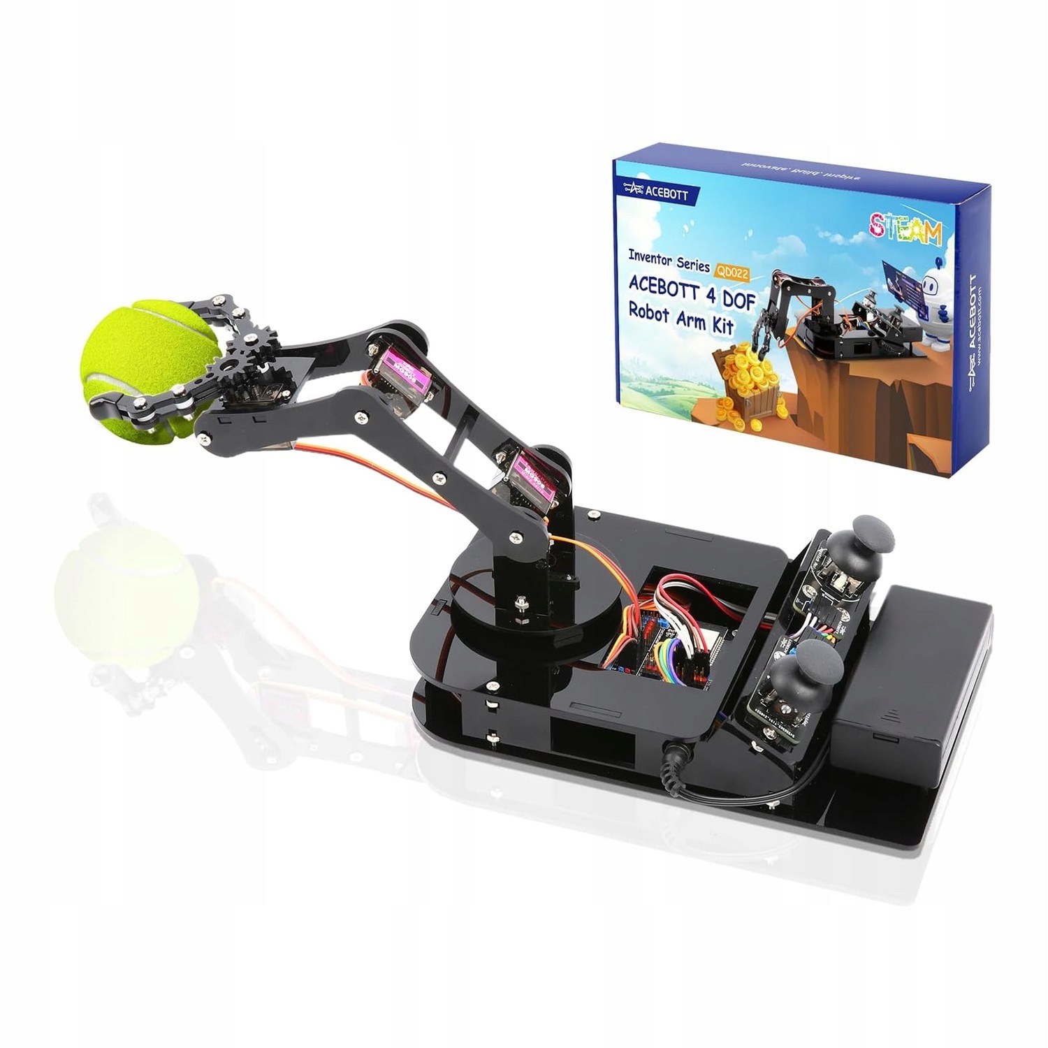 Acebott QD022 Robotické rameno 4-DOF s ESP32 (sada)