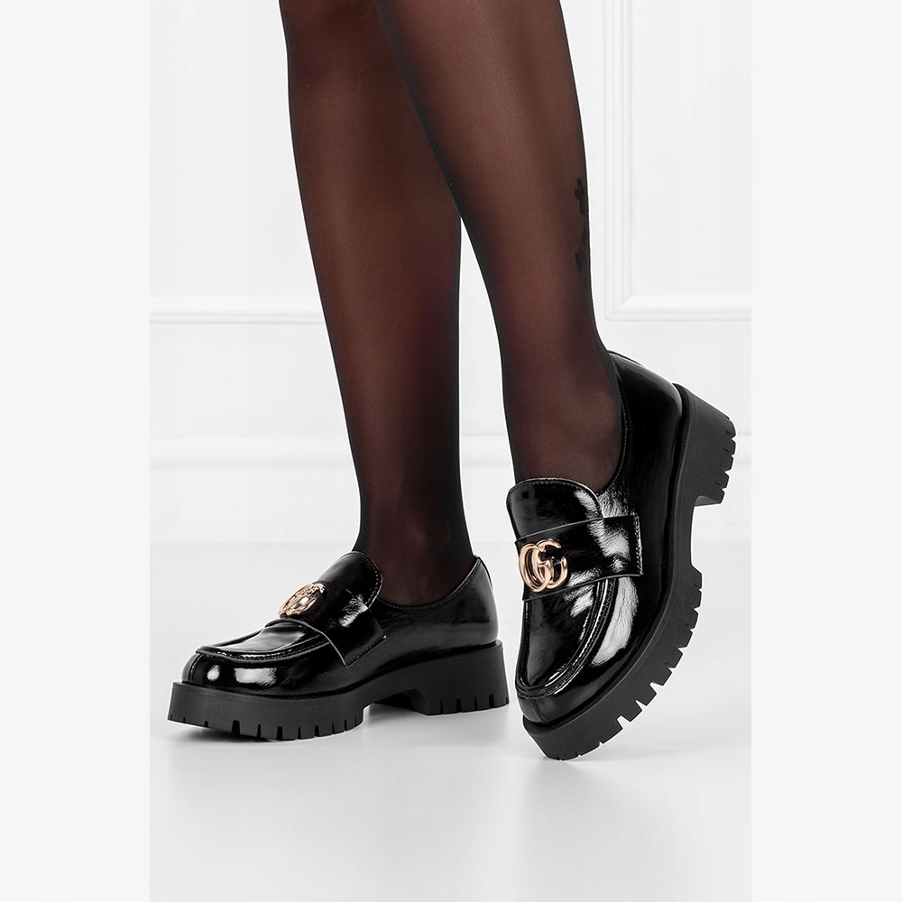 MOKASYNY DAMSKIE SKÓRZANE PL PÓŁBUTY Z OZDOBĄ r 37 Płeć kobieta