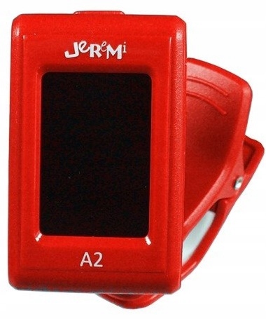TUNER, STROIK DO GITARY BASU SKRZYPIEC UKULELE CZERWONY WYŚWIETLACZ LCD