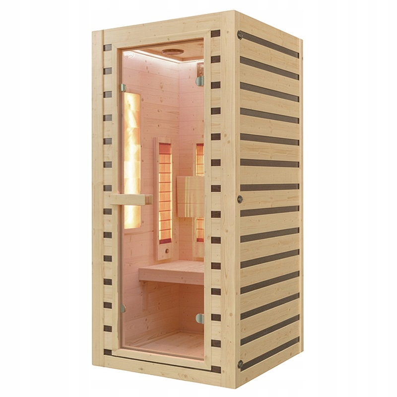 Tromso1 žematemperatūrė infraraudonųjų spindulių sauna, 2 asmenims, 90 x 90 cm, namų sveikatingumui nuotrauka 11