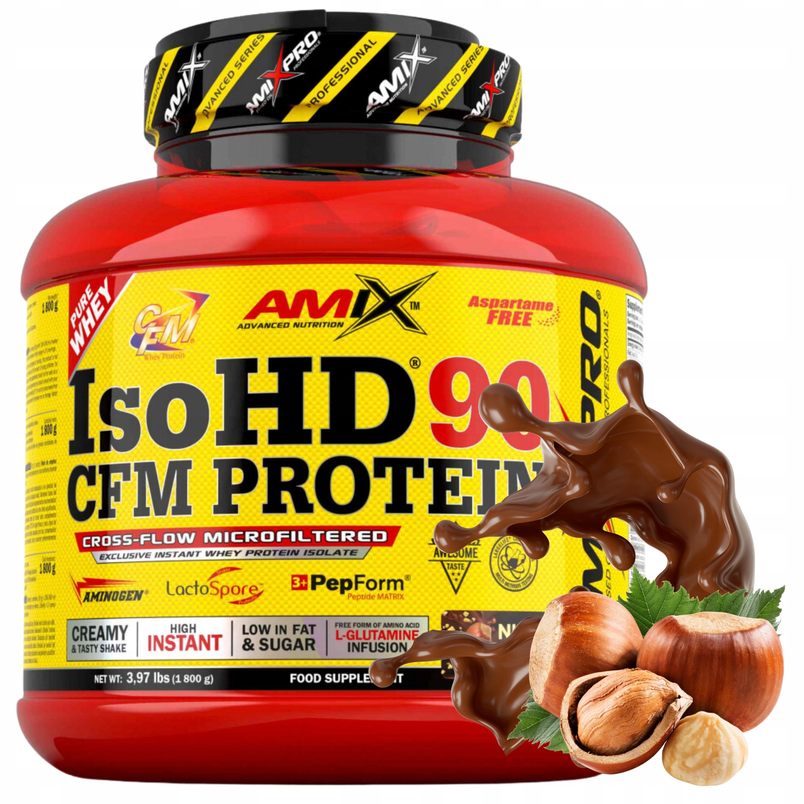 Keto Produkty IsoHD Čokoláda Oříšky Protein bez cukru Izolát
