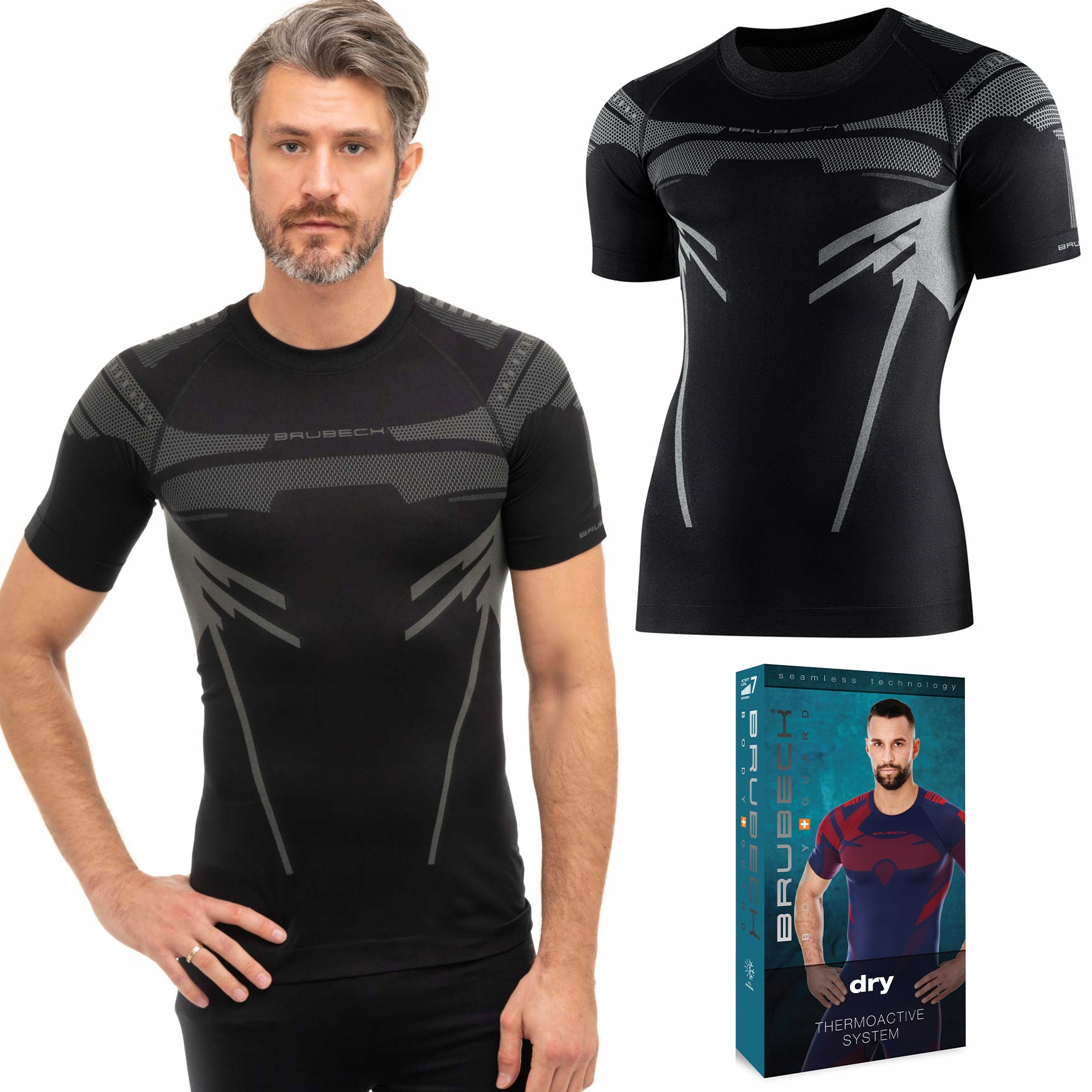 Pánské Termoaktivní tričko s krátkým rukávem Brubeck Dry L