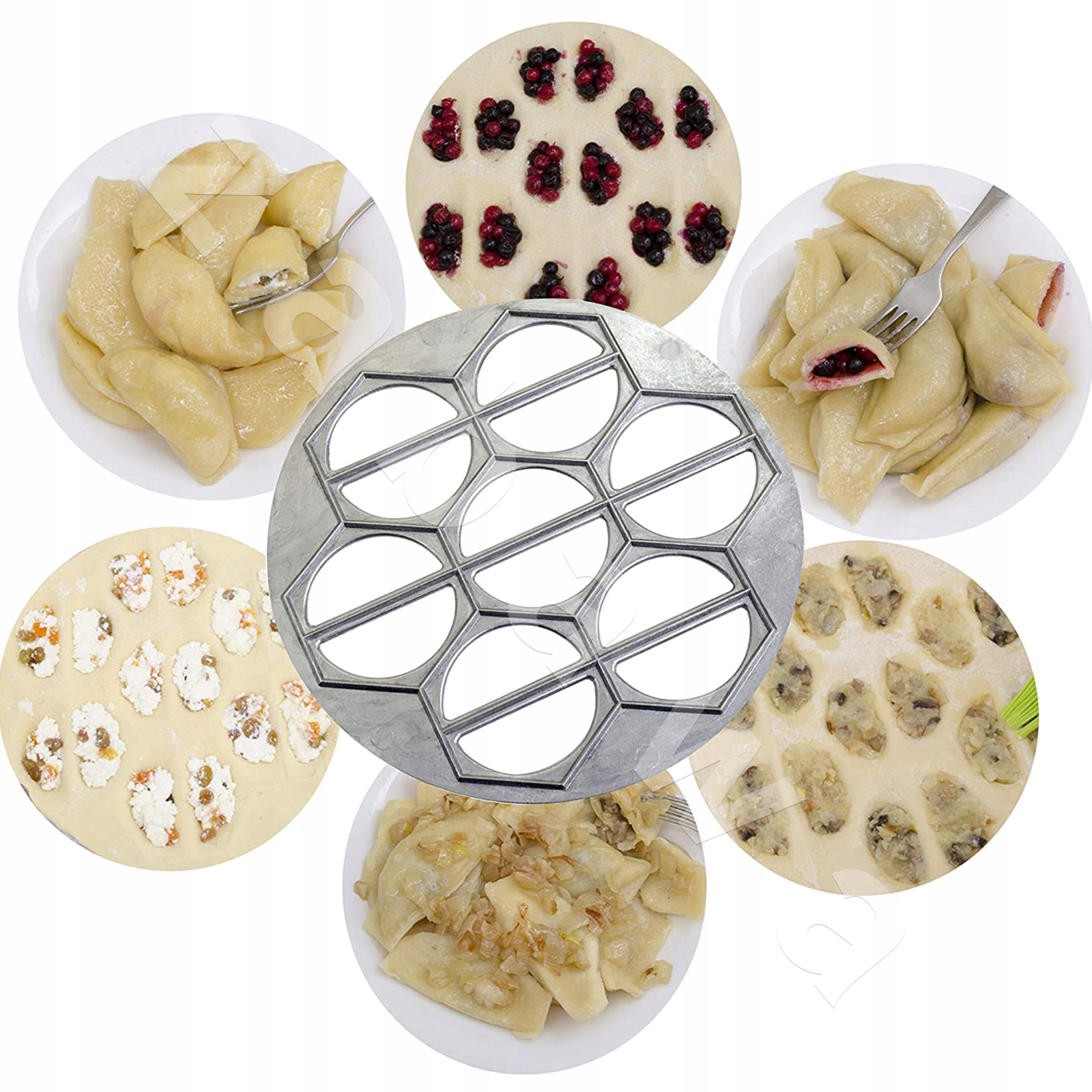 METALOWA FORMA DO PIEROGÓW, USZEK PIEROGI 14 szt WYKRAWACZ PIEROŻNICA #28 EAN (GTIN) 4820229254543