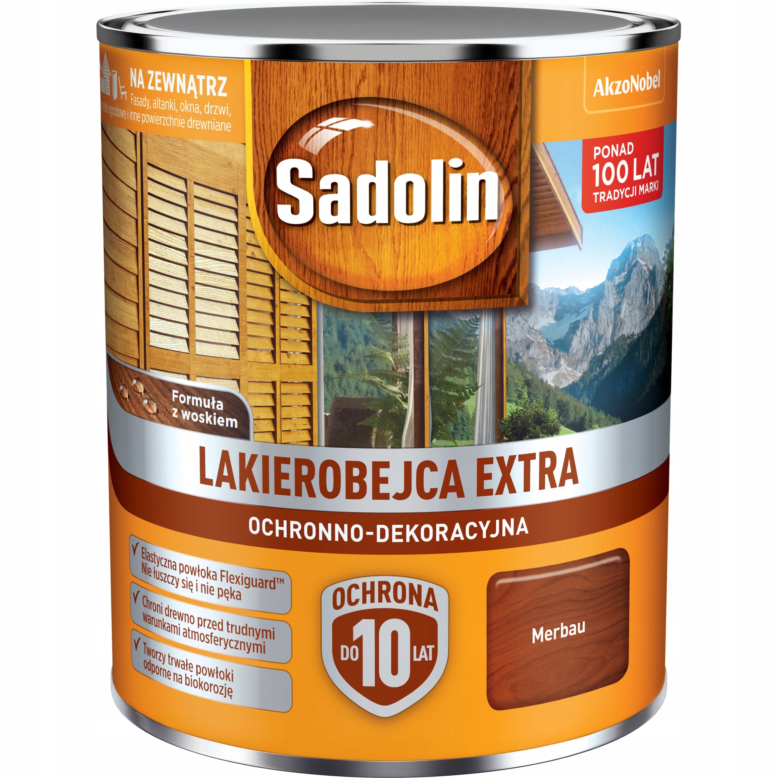 Lakierobejca do drewna Sadolin Extra Merbau 2,5L