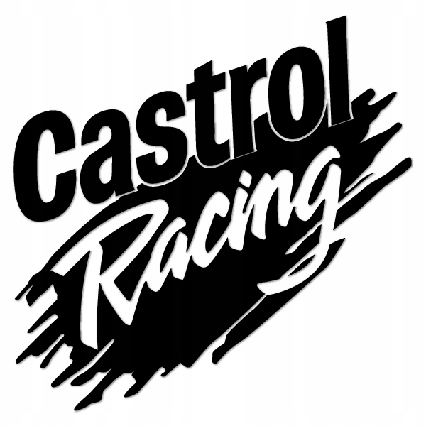 

Castrol Racing Naklejka tuning olej wlepka 20 cm