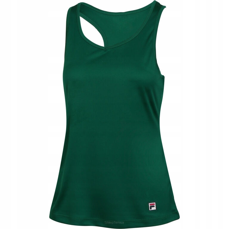 Top tenisowy Fila Top Mila gładki zielony r.XS