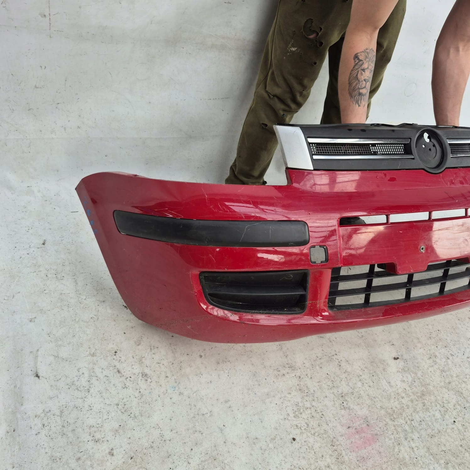 FIAT PANDA II 2 03-12 bumper front front grill 735316603