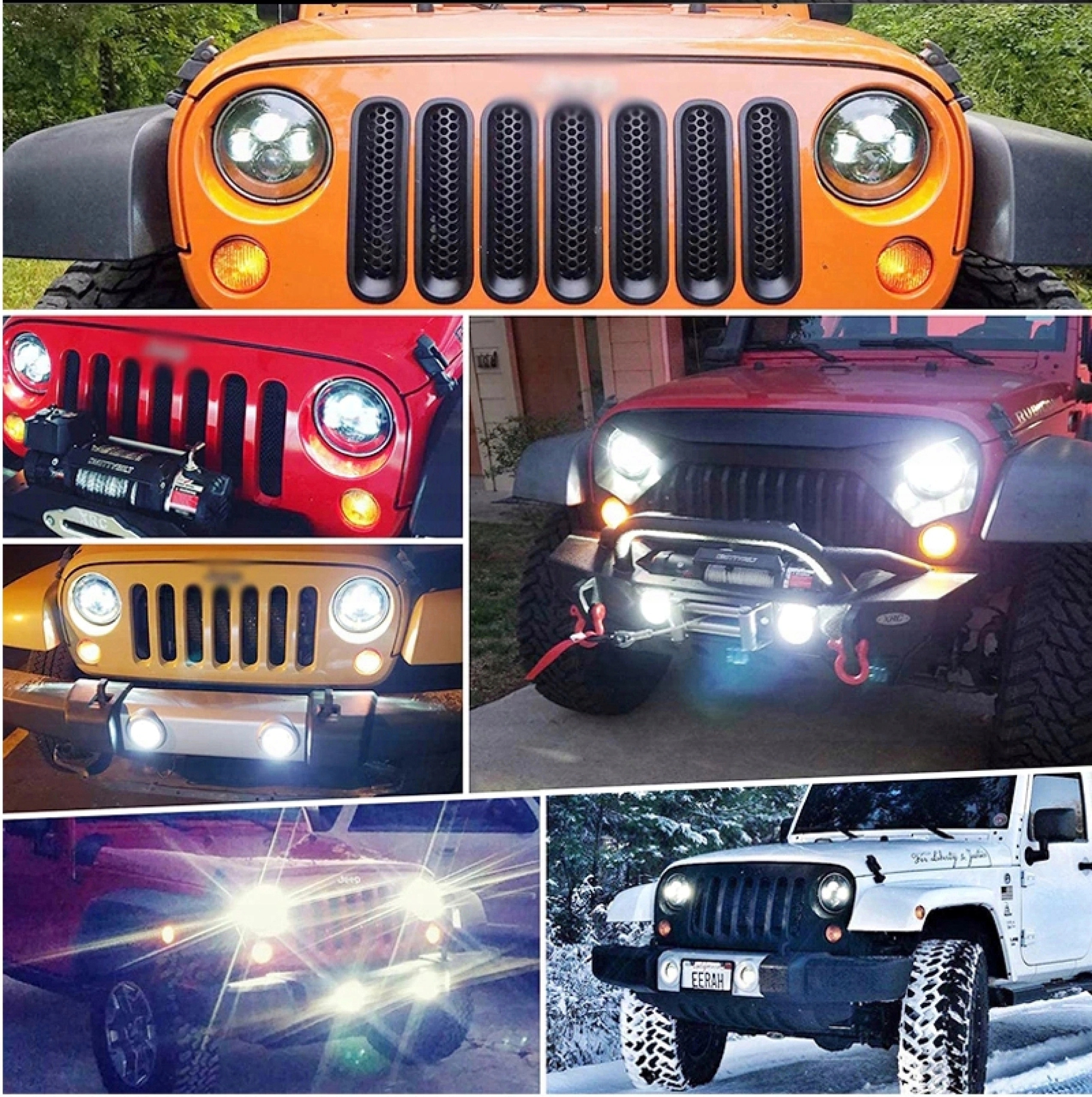 LAMPA LED PRZEDNIA HOMOLOGACJA MOTOCYKL REFLEKTOR Numer katalogowy części MKCAŁY2LED-01