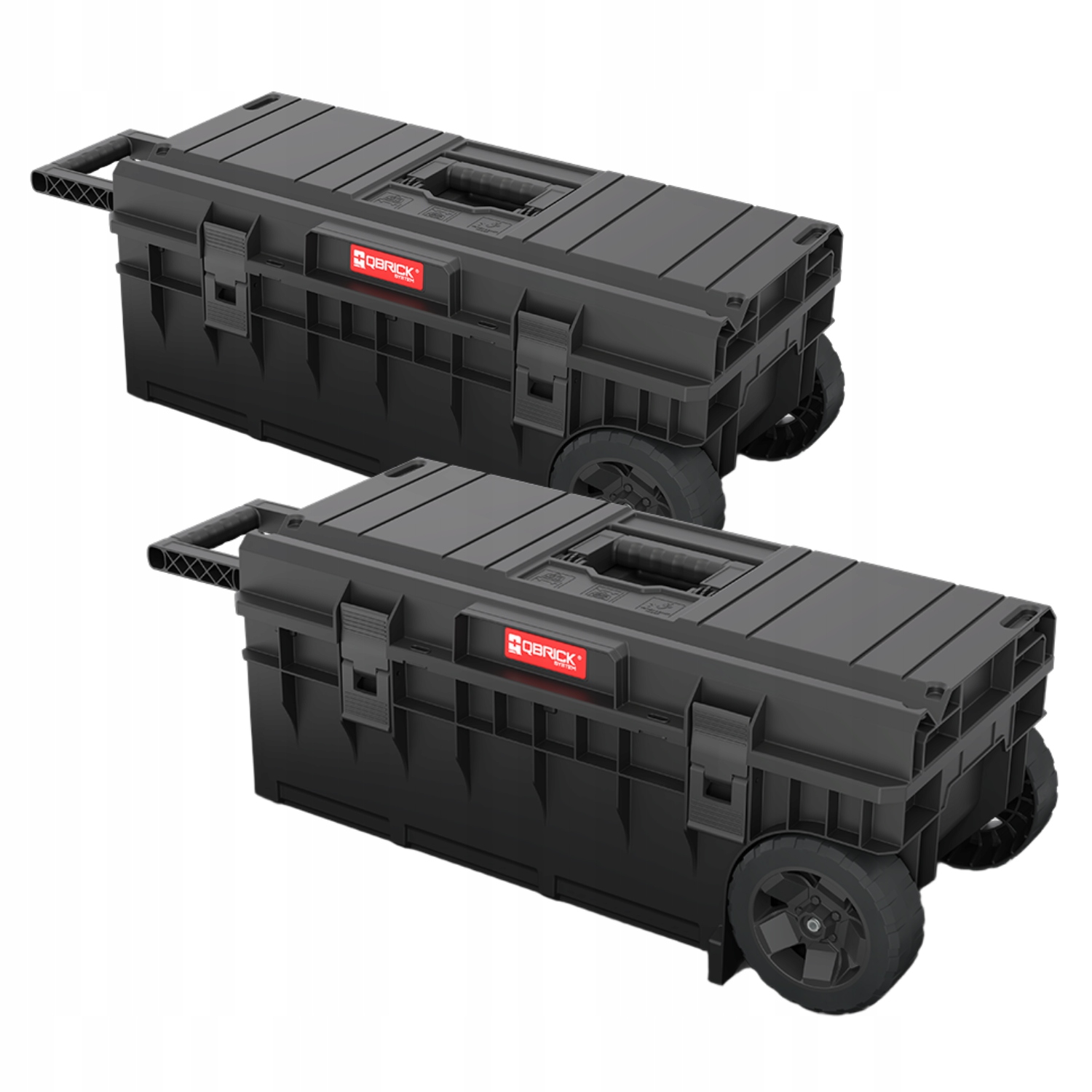 Qbrick System One Longer Basic duża skrzynka narzędziowa na kółkach 50l x2