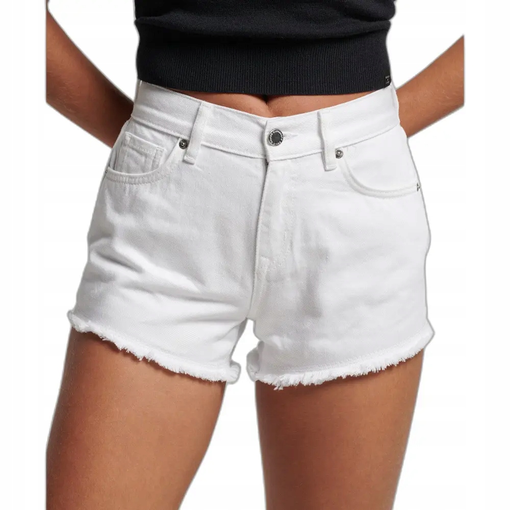 Superdry Bílé Džínové Kraťasy (28)
