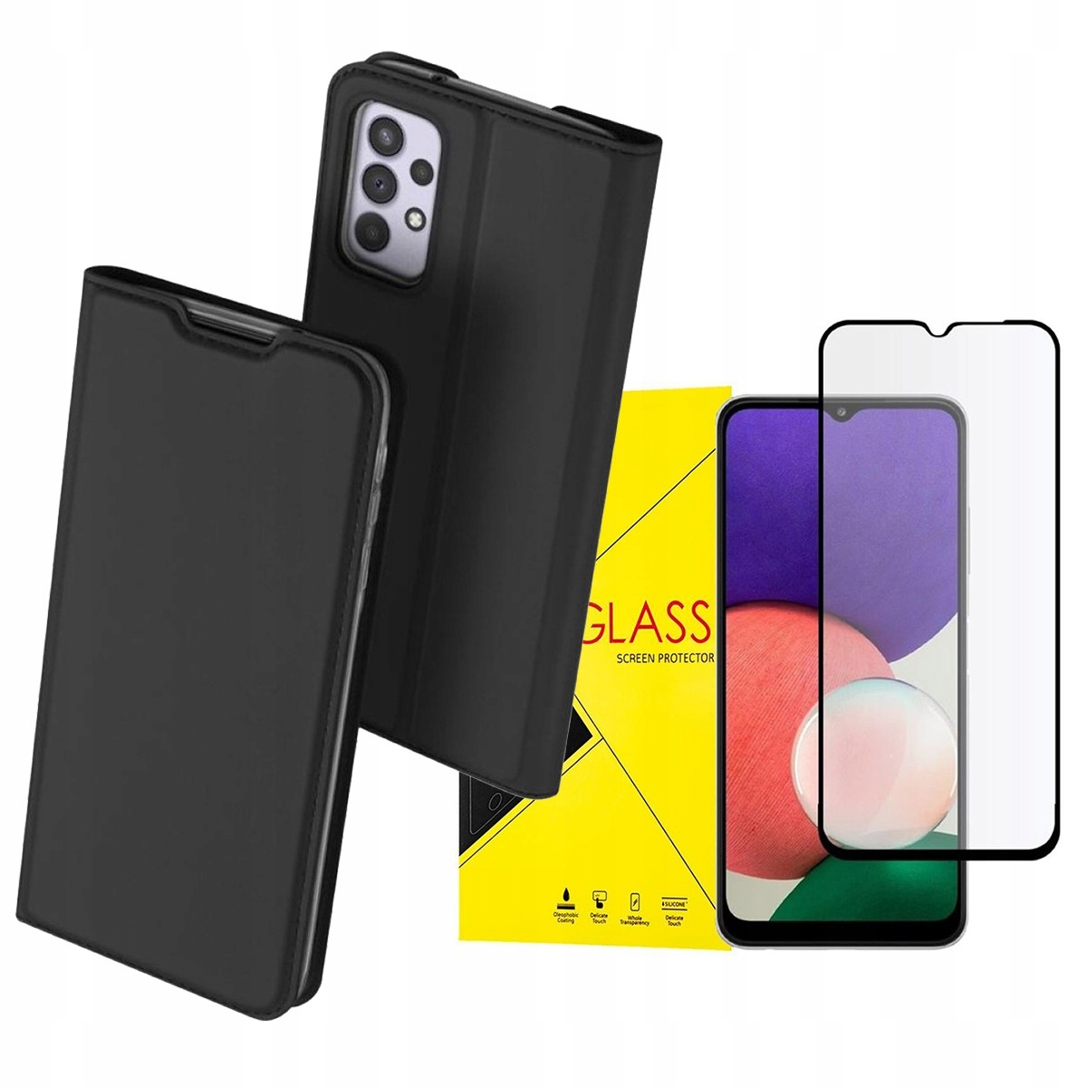 

Etui Z Klapką Do Galaxy A23 5G, Case Szkło
