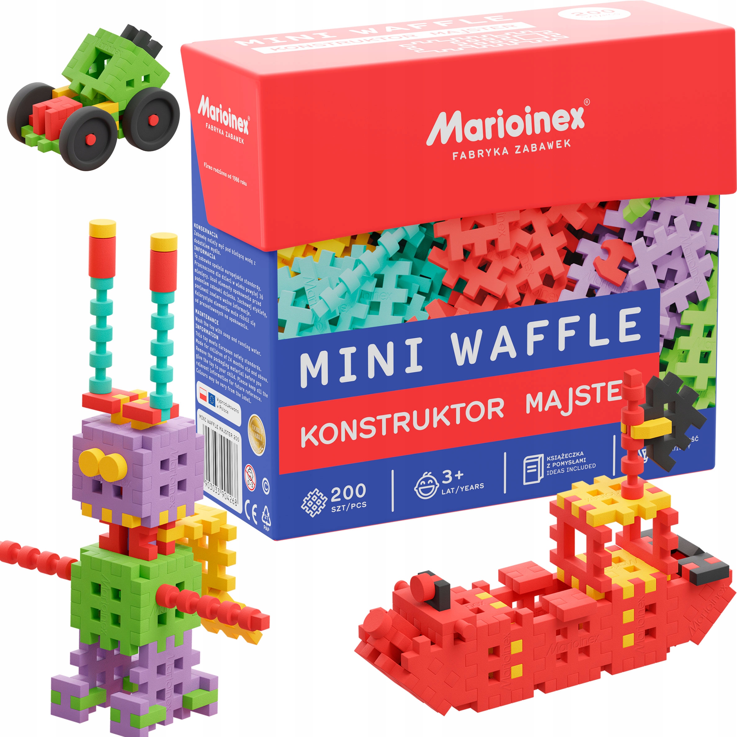 

Marioinex Wafle Mini 200el Majster konstruktor