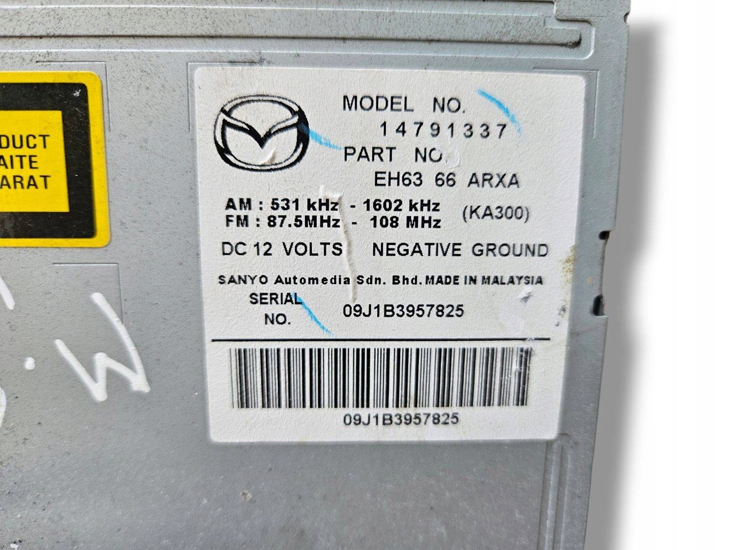 Radio samochodowe Mazda CX-7 facelift ER 2010 EH6366ARXA