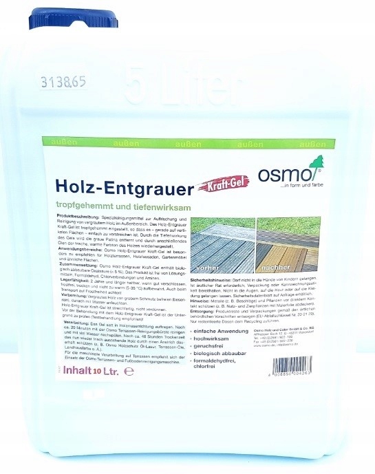 Osmo Gél na odstraňovanie šedej farby 10L 6609