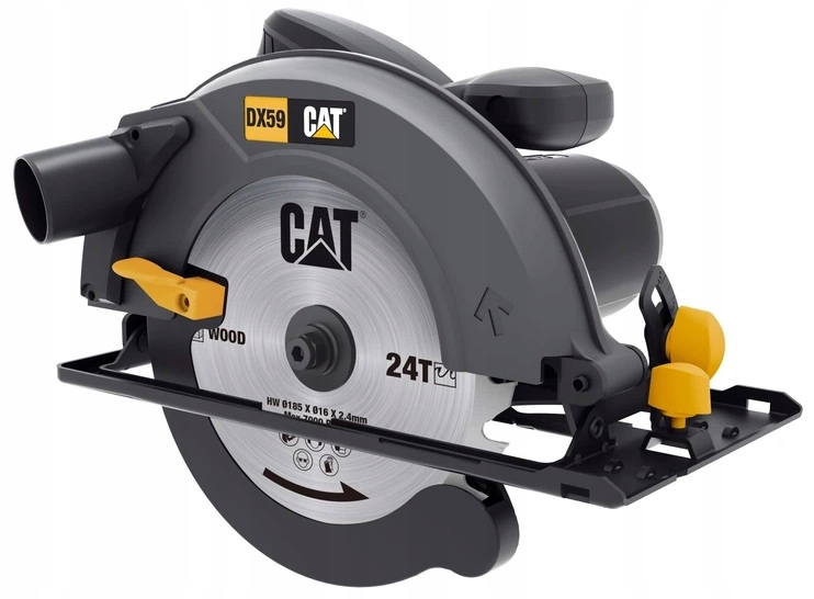 Síťová kotoučová pila Caterpillar 1400 W, kotouč 185 mm, s vodicí lištou DX59