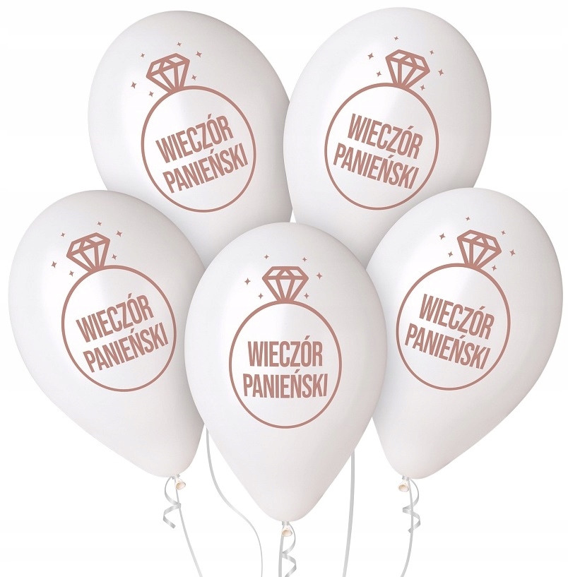 

Białe Balony Wieczór Panieński Diament Hel 5 Sztuk