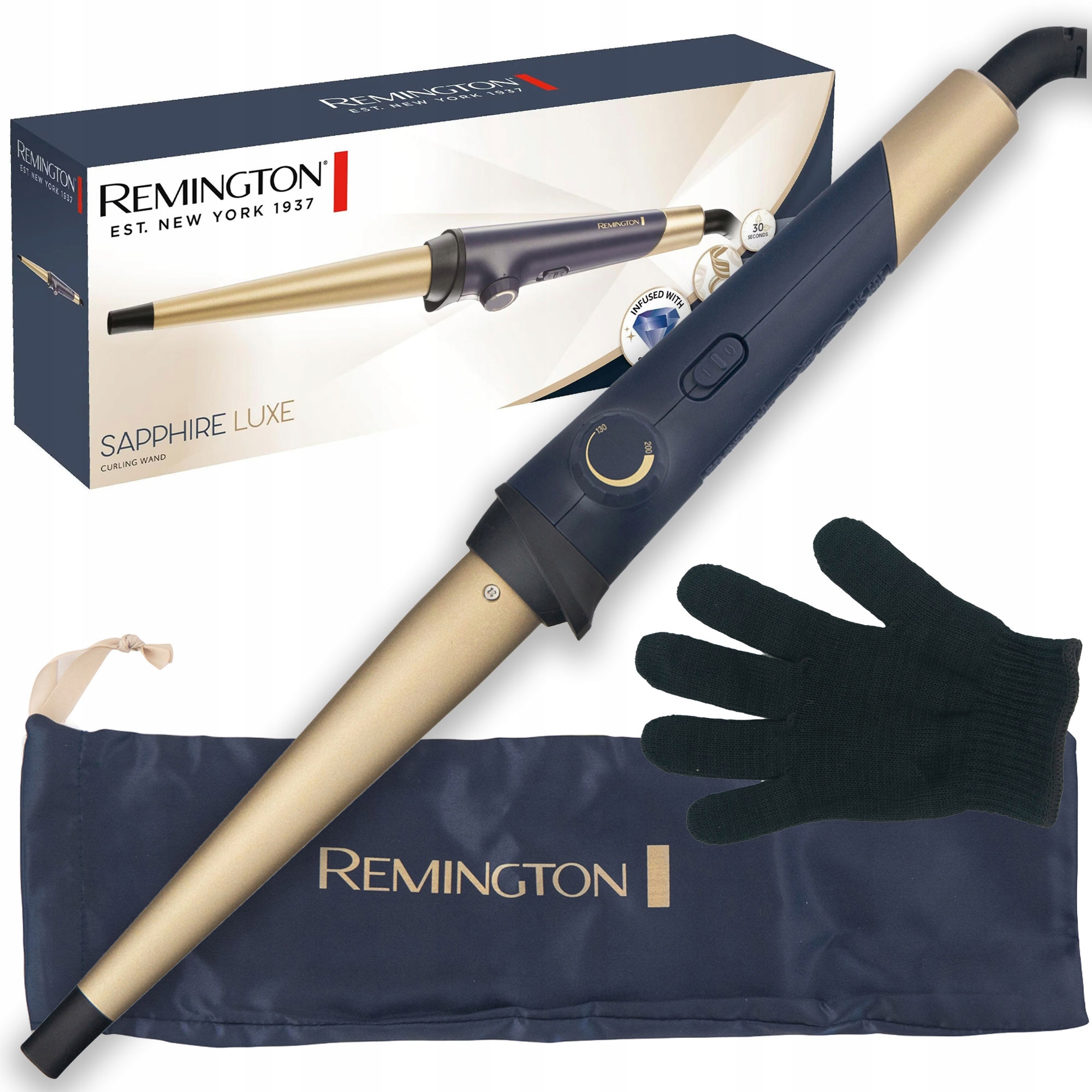 Lokówka stożkowa Remington Sapphire Luxe CI5805 39W Ceramiczna