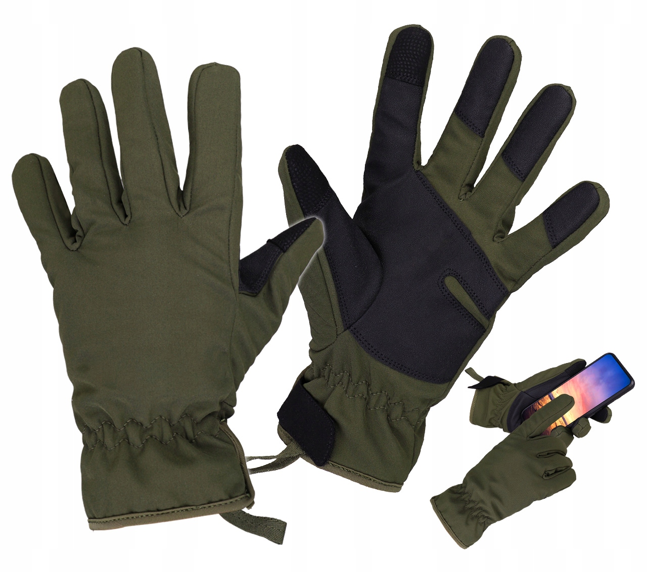 

Rękawice Taktyczne Softshell Dominator Olive L