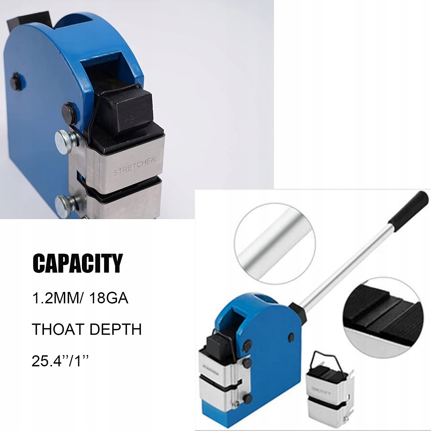 SPĘCZARKA ROZCIĄGARKA DO BLACHY PRASA SS-18 2W1 EAN (GTIN) 6943895588892