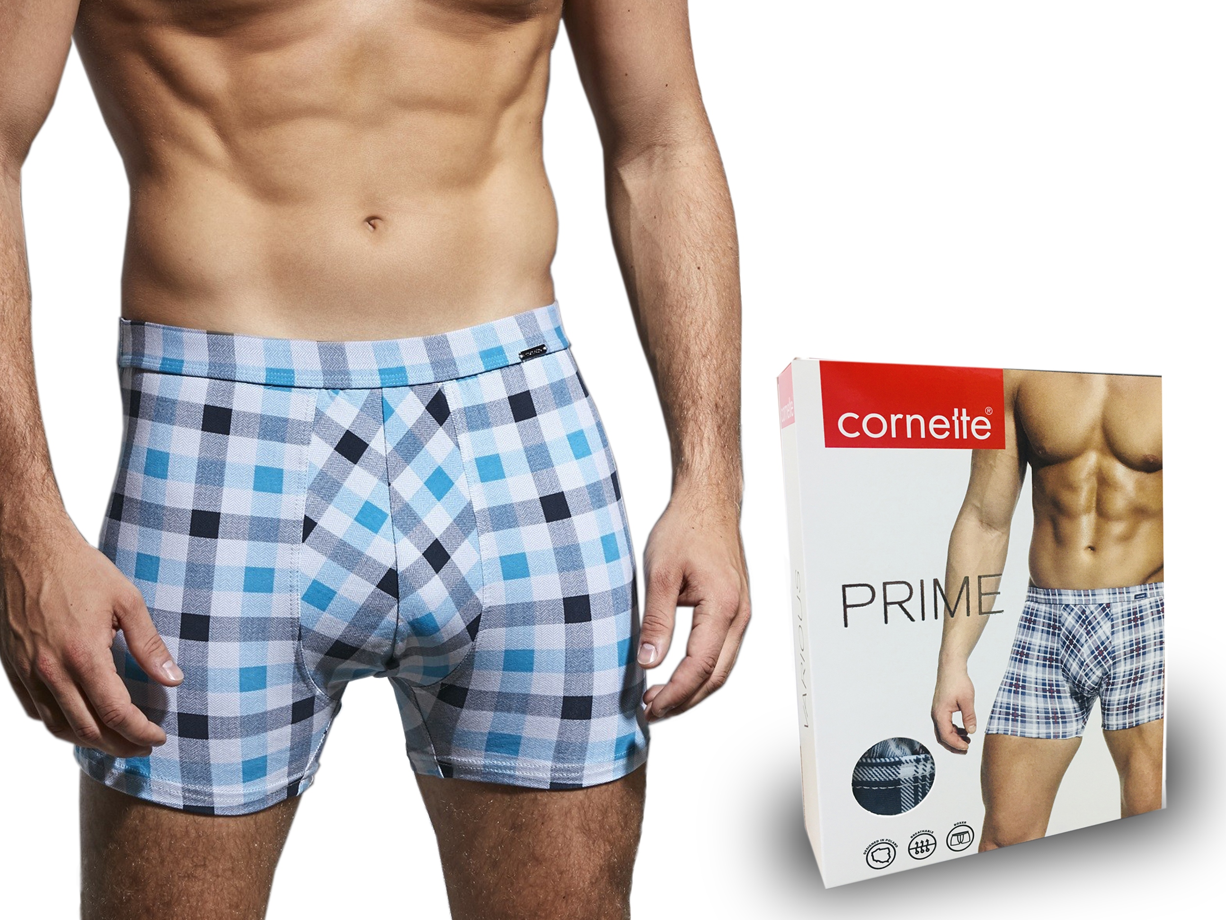 

Bokserki męskie Cornette Prime, bawełna 904/50 L