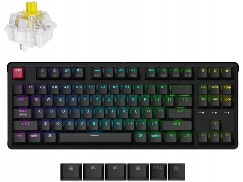 Klawiatura Keychron C3 Pro 8K Qmk Wired Custom Mechanical Banana