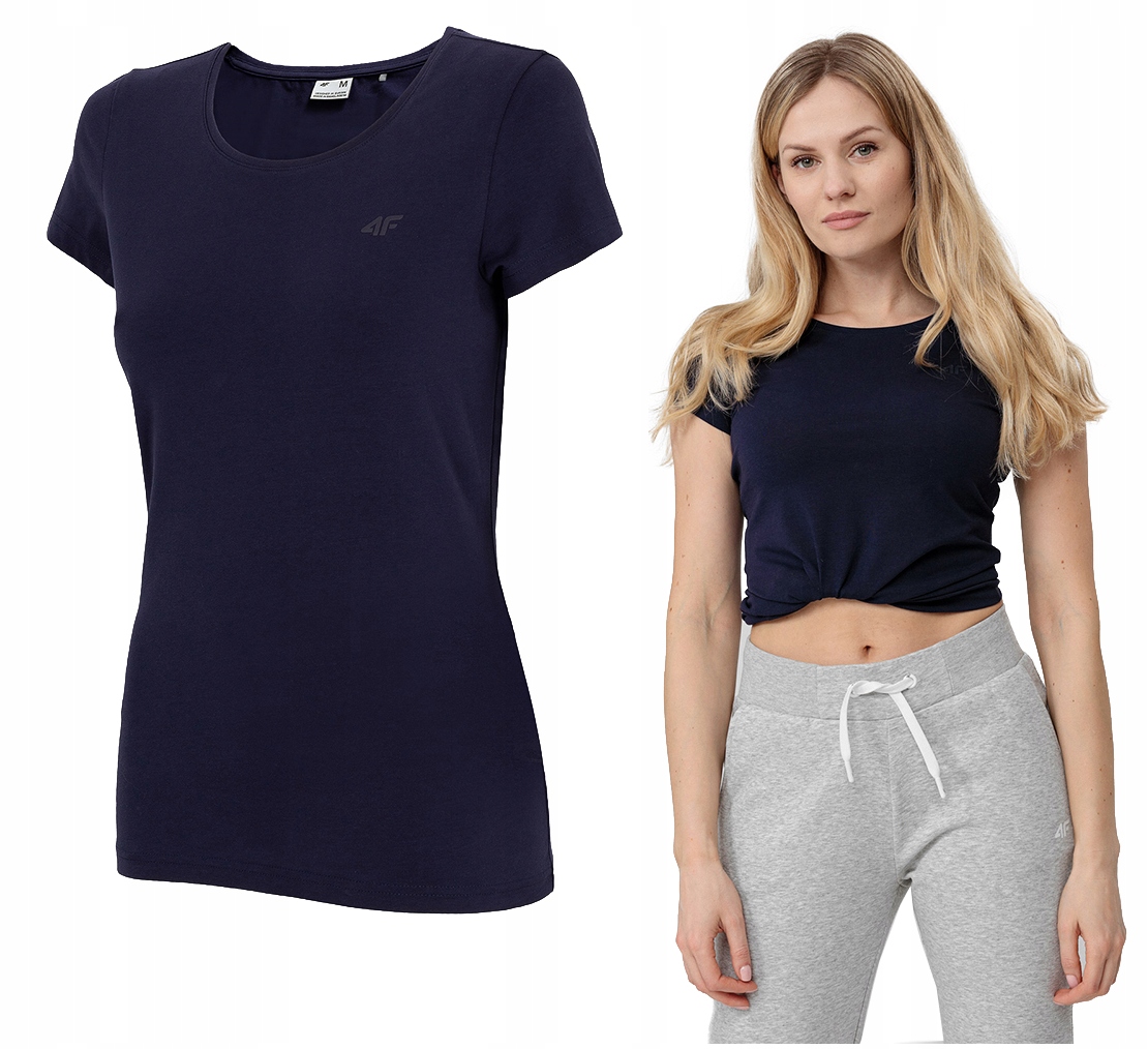 

4F Koszulka Damska Sportowa T-shirt Bawełniany