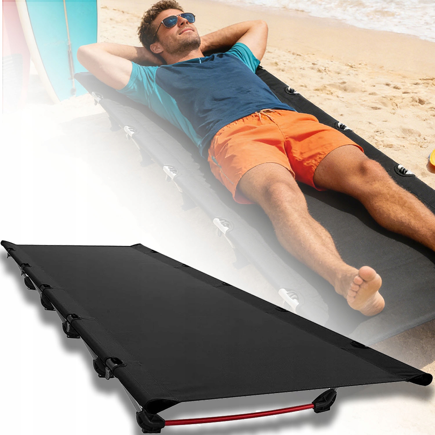 Turistická Skládací Postel Voděodolná Oxford S Protiskluzovými Nožičkami 150 Kg