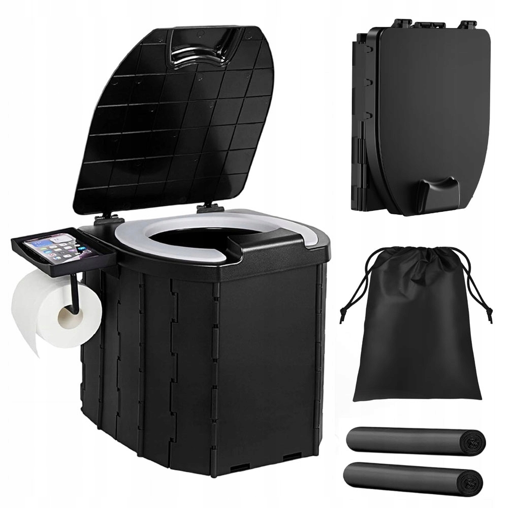 Turistická toaleta Přenosná cestovní Wc na pozemek 5 L Kempingový kbelík