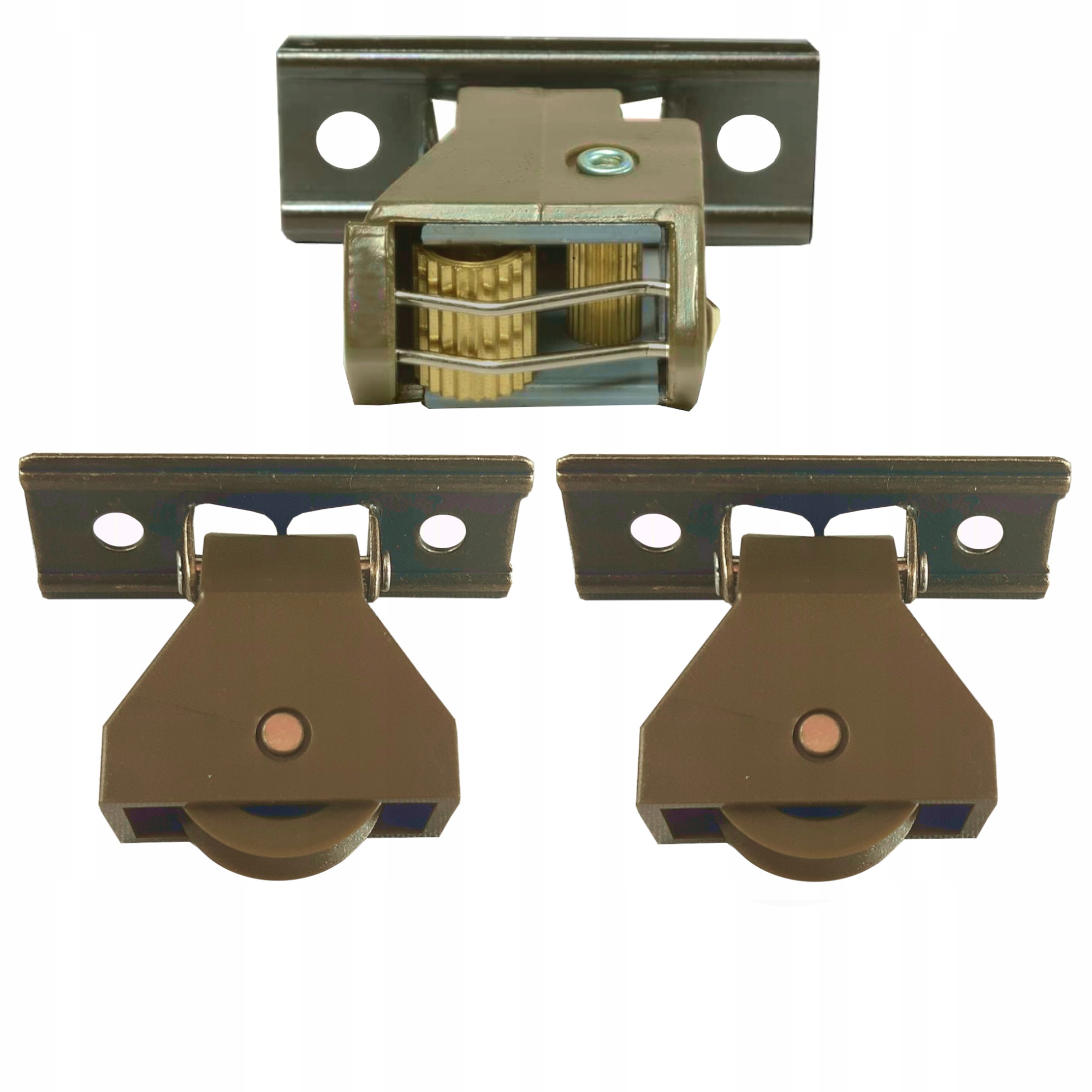 ROLKI MECHANIZM ROLETY RZYMSKIEJ BAMBUSOWEJ BRĄZ