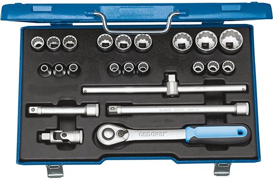 Sada nástrčiek 1/2" D19EMU-20, 23-dielna Gedore