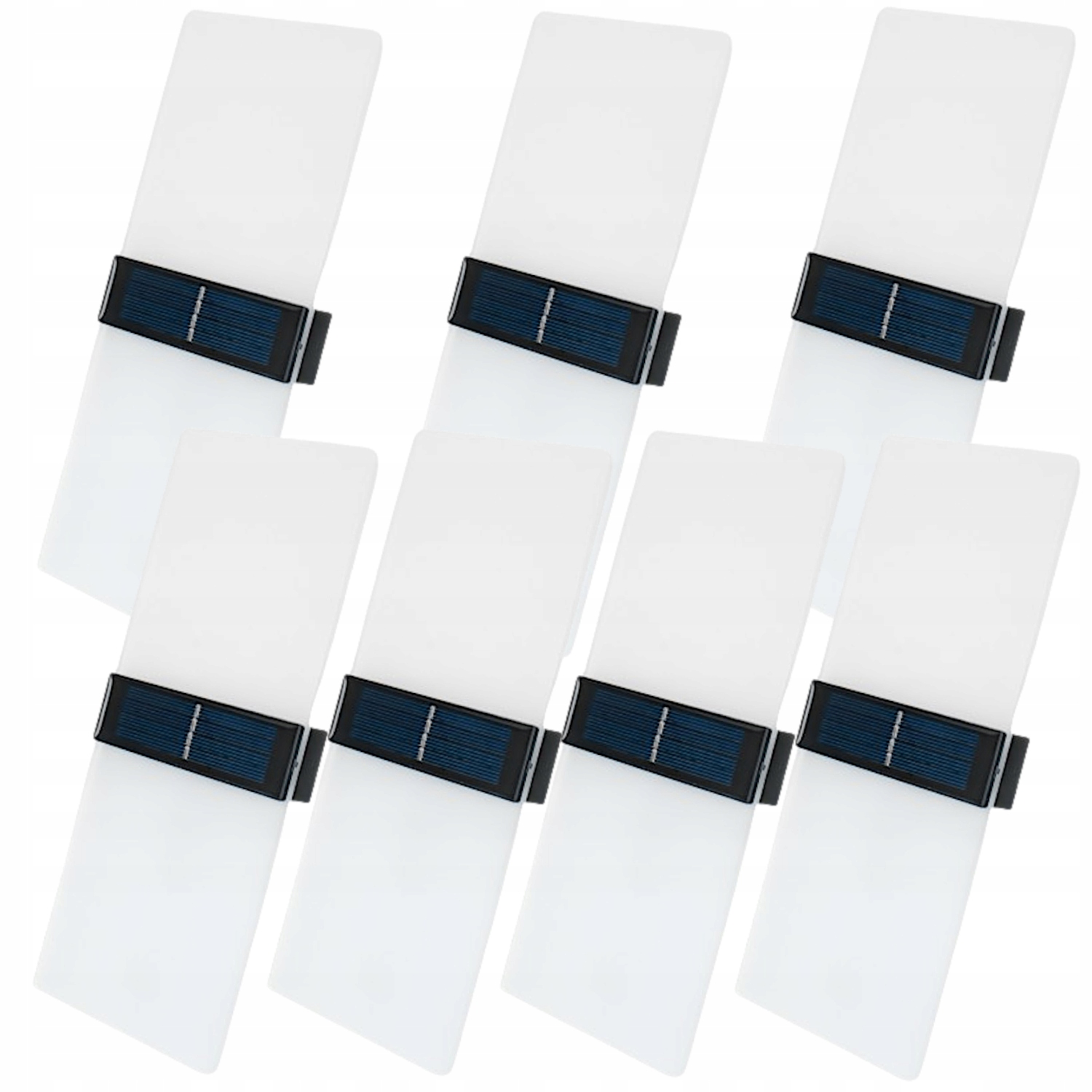 7 x solární nástěnné svítidlo Solární lampa Akryl Led Venkovní senzor soumraku