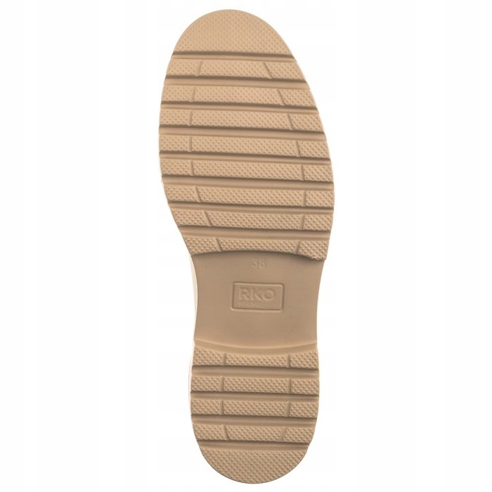 Buty Półbuty Mokasyny Skórzane Damskie Ryłko Beżowe C2R39_BX _JE8F Płeć kobieta