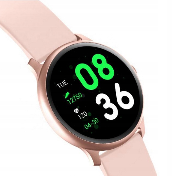 

Różowy sportowy zegarek Smartwatch Miernik tętna